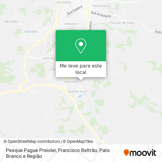 Pesque Pague Preisler mapa