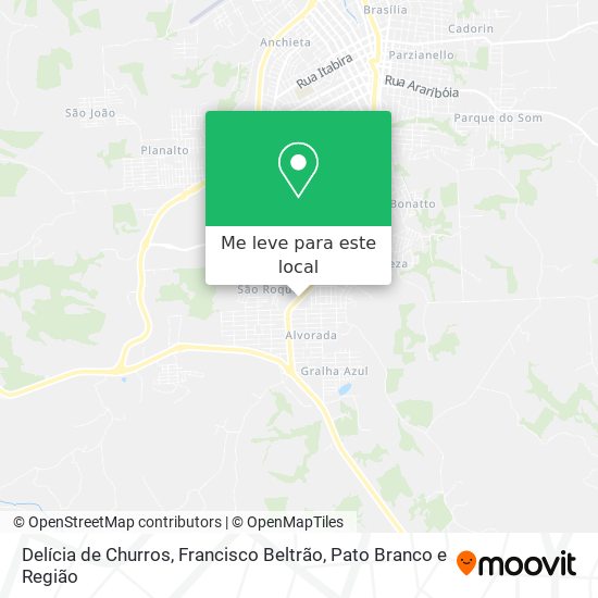 Delícia de Churros mapa