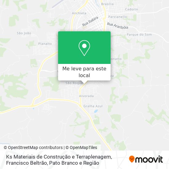 Ks Materiais de Construção e Terraplenagem mapa