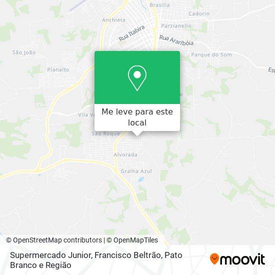 Supermercado Junior mapa
