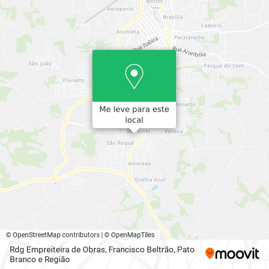 Rdg Empreiteira de Obras mapa