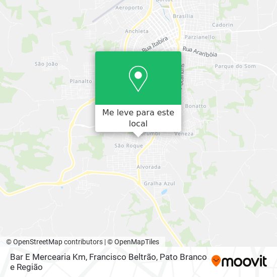 Bar E Mercearia Km mapa
