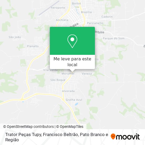 Trator Peças Tupy mapa
