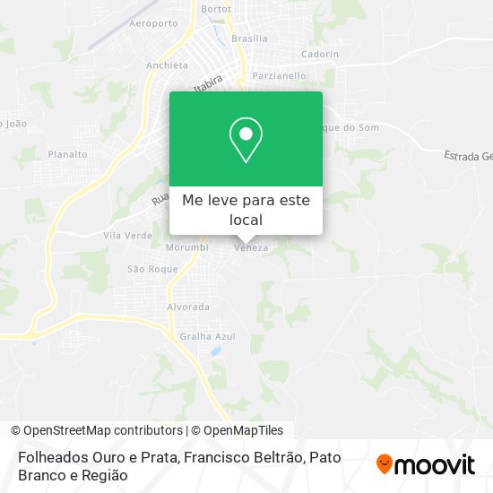 Folheados Ouro e Prata mapa