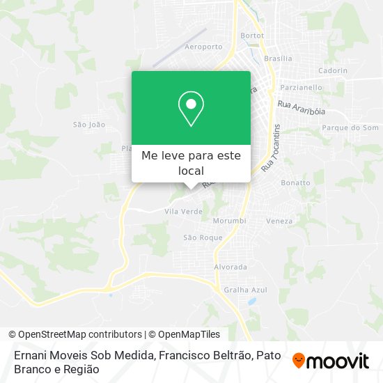 Ernani Moveis Sob Medida mapa