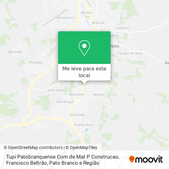Tupi Patobranquense Com de Mat P Construcao mapa