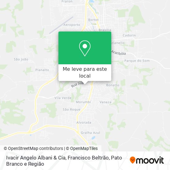 Ivacir Angelo Albani & Cia mapa