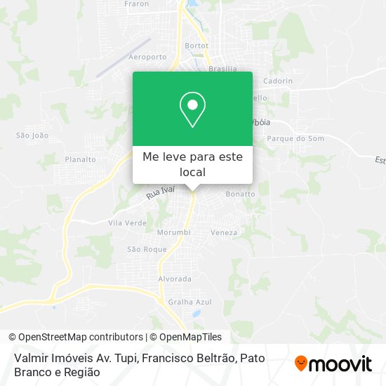 Valmir Imóveis Av. Tupi mapa