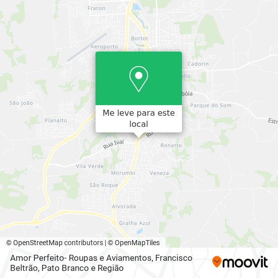 Amor Perfeito- Roupas e Aviamentos mapa