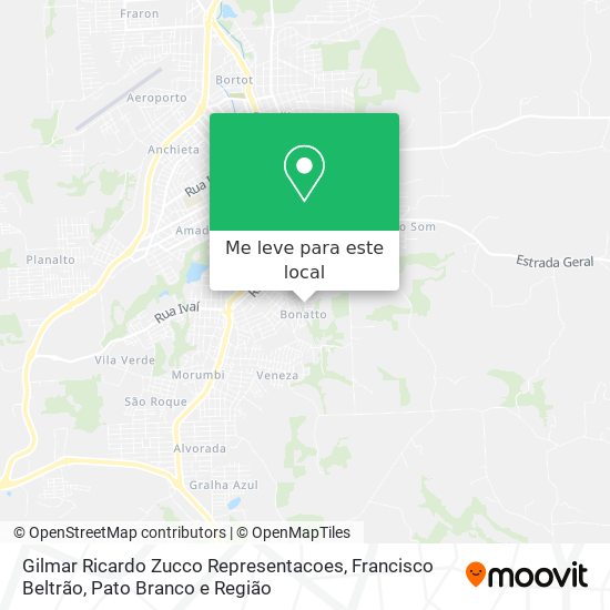 Gilmar Ricardo Zucco Representacoes mapa
