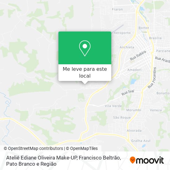 Ateliê Ediane Oliveira Make-UP mapa
