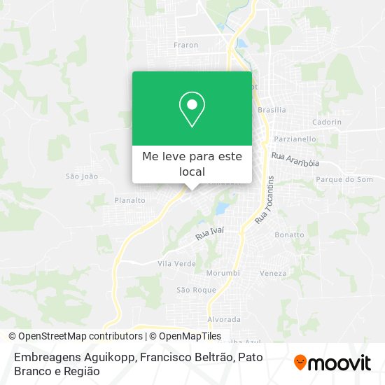 Embreagens Aguikopp mapa