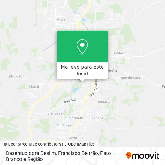 Desentupidora Deslim mapa