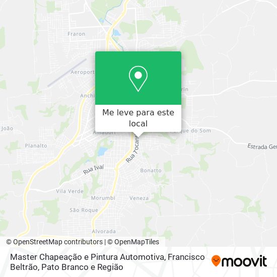 Master Chapeação e Pintura Automotiva mapa