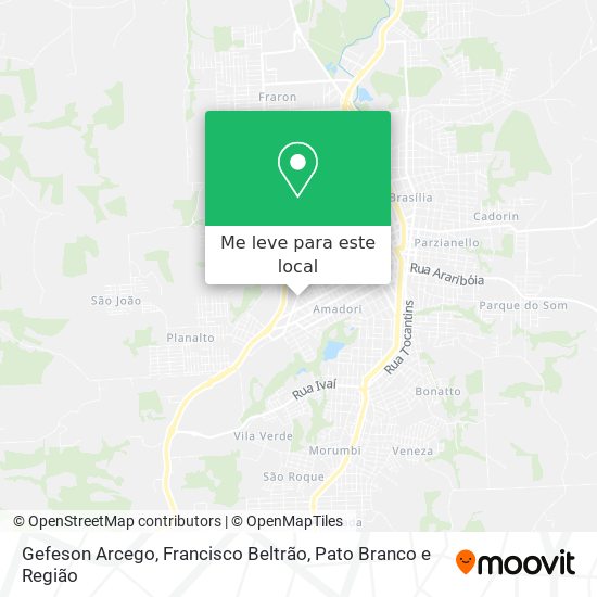 Gefeson Arcego mapa