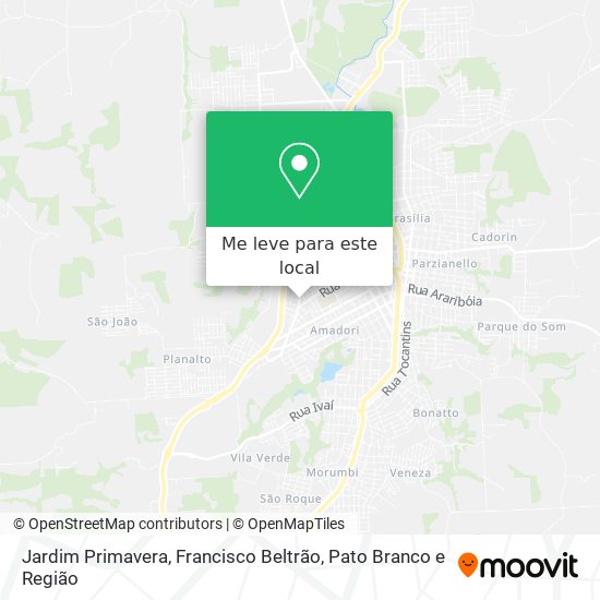 Jardim Primavera mapa