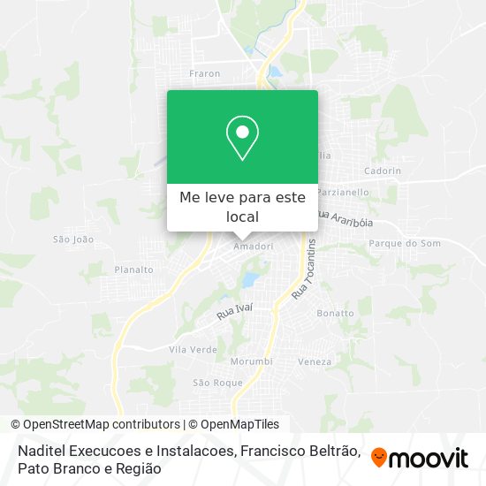 Naditel Execucoes e Instalacoes mapa
