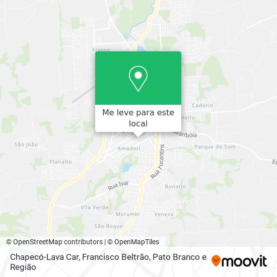 Chapecó-Lava Car mapa