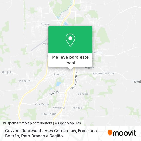 Gazzoni Representacoes Comerciais mapa