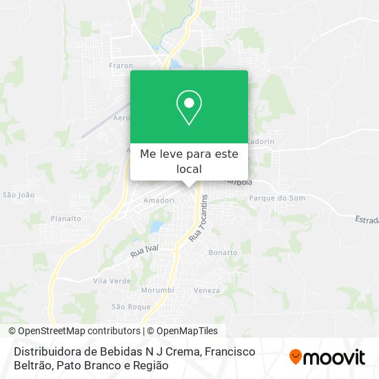 Distribuidora de Bebidas N J Crema mapa