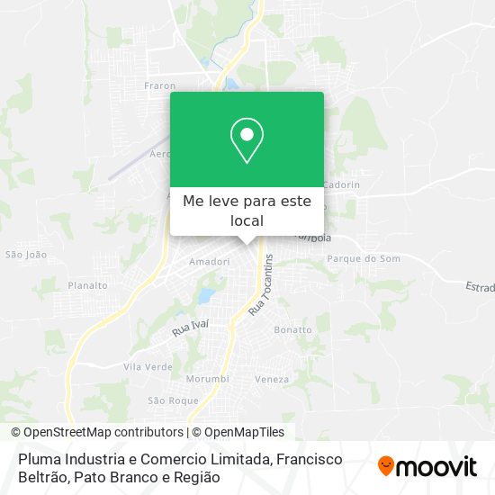 Pluma Industria e Comercio Limitada mapa