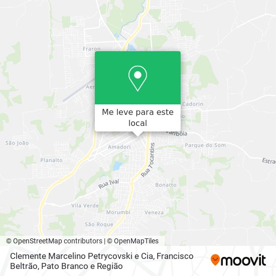 Clemente Marcelino Petrycovski e Cia mapa