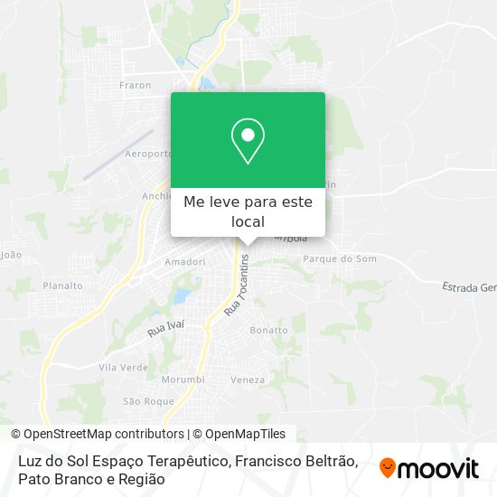 Luz do Sol Espaço Terapêutico mapa