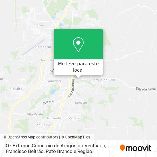 Oz Extreme Comercio de Artigos do Vestuario mapa