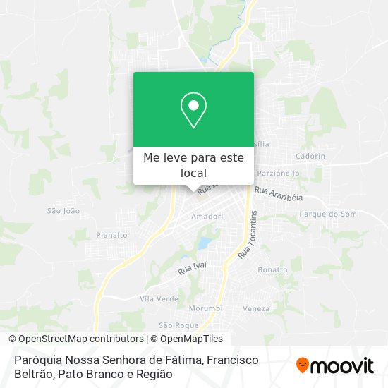 Paróquia Nossa Senhora de Fátima mapa