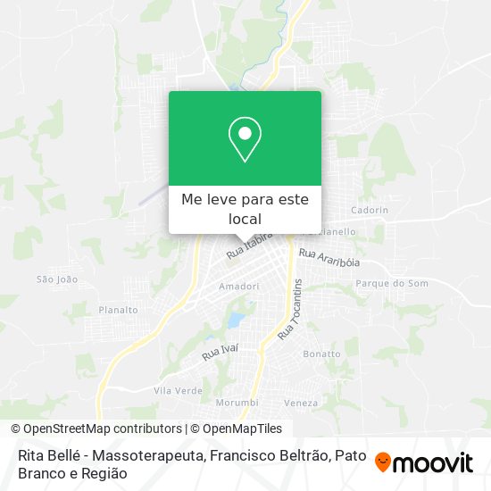 Rita Bellé - Massoterapeuta mapa