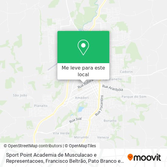 Sport Point Academia de Musculacao e Representacoes mapa