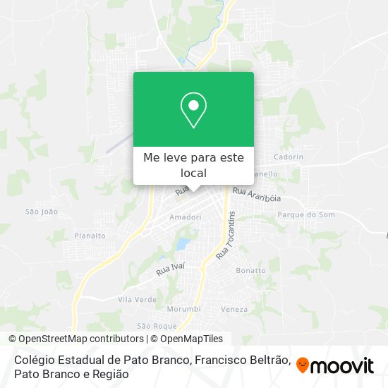 Colégio Estadual de Pato Branco mapa