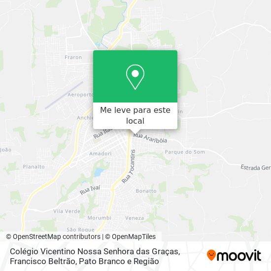 Colégio Vicentino Nossa Senhora das Graças mapa