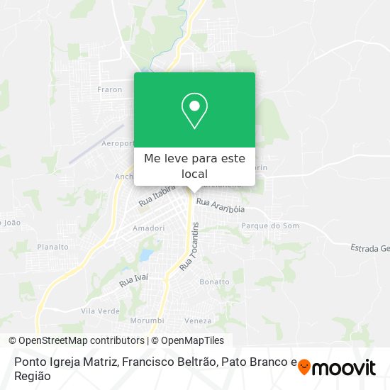 Ponto Igreja Matriz mapa