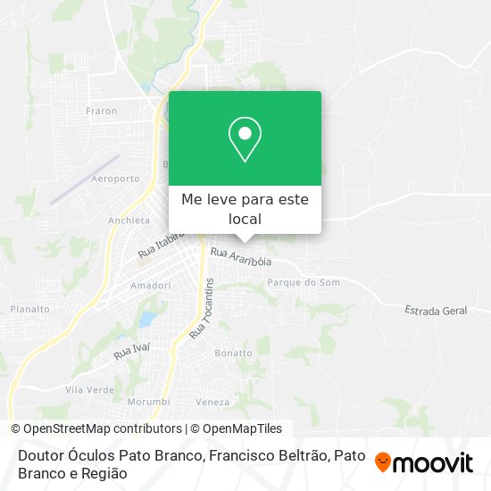 Doutor Óculos Pato Branco mapa