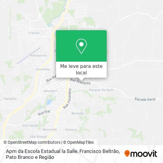 Apm da Escola Estadual la Salle mapa