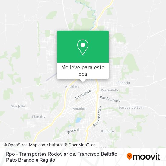 Rpo - Transportes Rodoviarios mapa