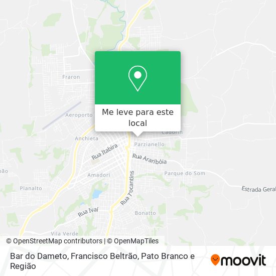 Bar do Dameto mapa