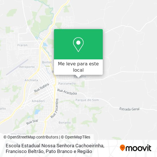 Escola Estadual Nossa Senhora Cachoeirinha mapa