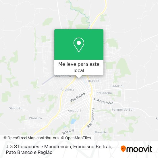 J G S Locacoes e Manutencao mapa