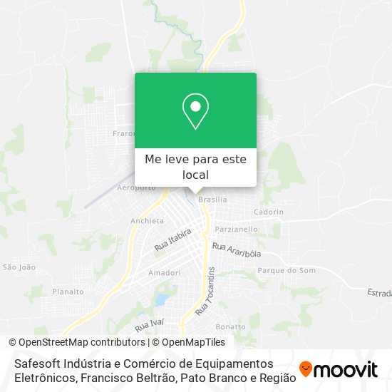 Safesoft Indústria e Comércio de Equipamentos Eletrônicos mapa