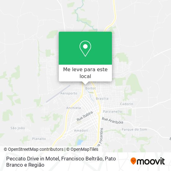 Peccato Drive in Motel mapa