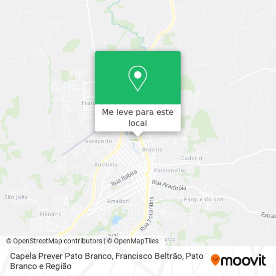 Capela Prever Pato Branco mapa
