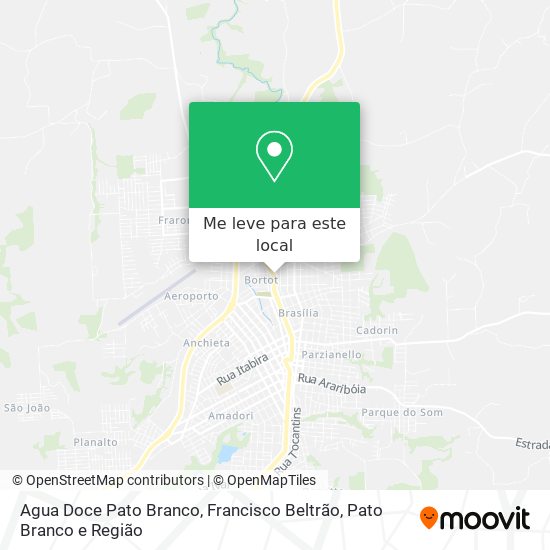 Agua Doce Pato Branco mapa