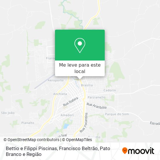 Bettio e Filippi Piscinas mapa