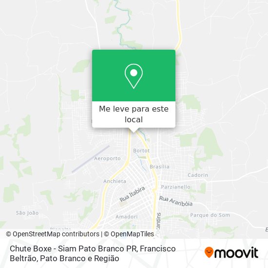 Chute Boxe - Siam Pato Branco PR mapa