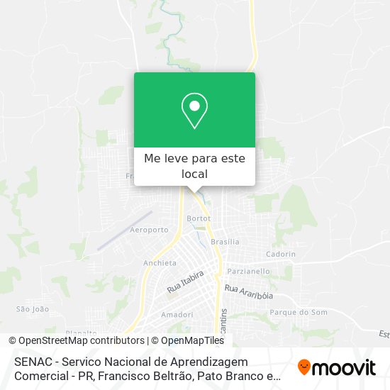SENAC - Servico Nacional de Aprendizagem Comercial - PR mapa