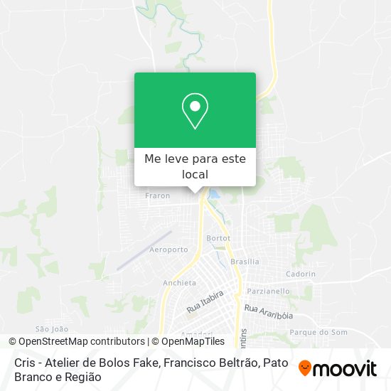 Cris - Atelier de Bolos Fake mapa