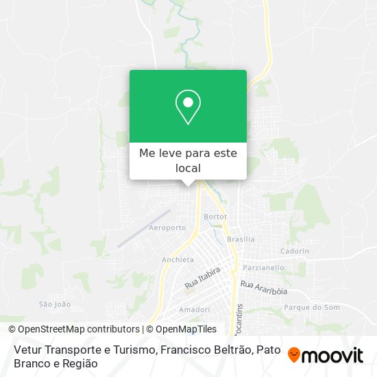 Vetur Transporte e Turismo mapa
