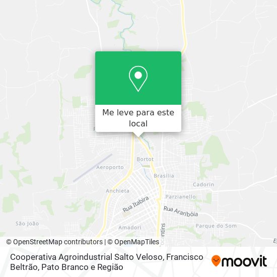 Cooperativa Agroindustrial Salto Veloso mapa